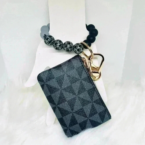 Lorraine Zippered Card Coin Case in Dark Gray - Picture 2 of 6